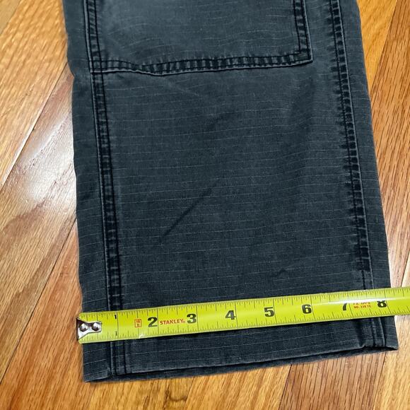 Abercrombie & Fitch Mens 34x27 Loose Fit Double Knee Carpenter Pant Gray Fading - Picture 8 of 10